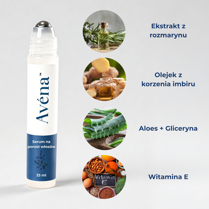 Serum Avéna™ - Pobudź wzrost włosów z aplikatorem kulkowym